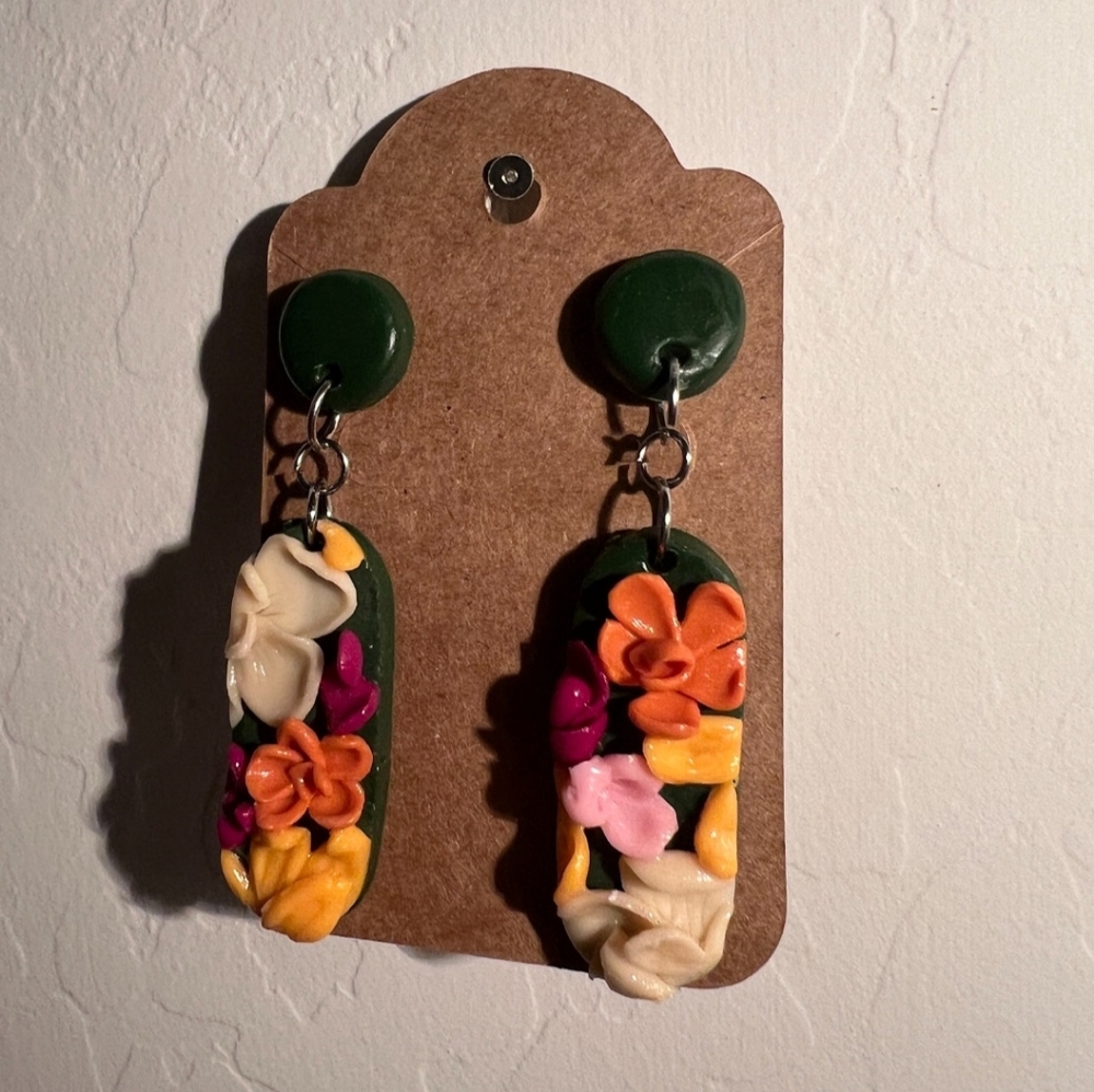 Floral earrings